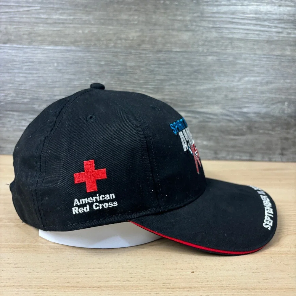 Spirit of America 500 Hat‎ Cap Strap Back Black Racing One Size Adjustable